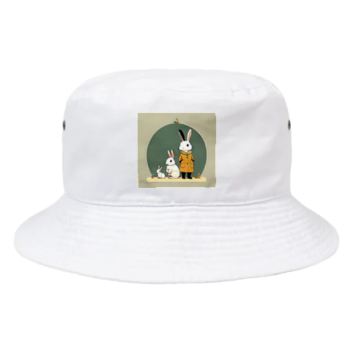 ストリート系うさぎ Bucket Hat