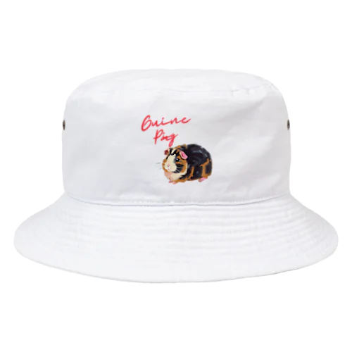 油絵風「GuineaPig」三毛モルモット Bucket Hat