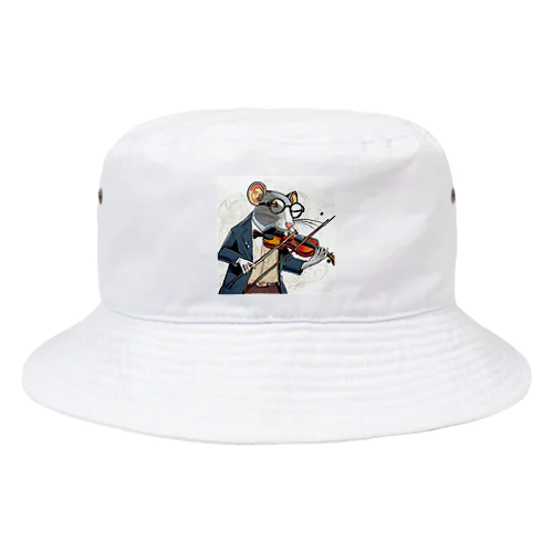 ヴァイオリンを弾くネズミ Bucket Hat