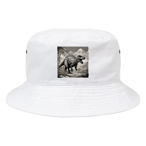 白黒恐竜 Bucket Hat