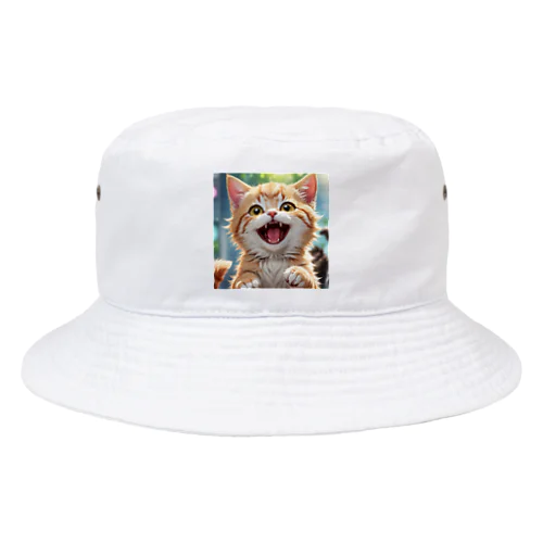 かわいい笑顔がたまらない子猫 Bucket Hat