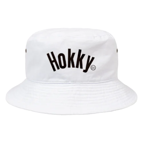 HOKKY 黒ロゴ　 Bucket Hat