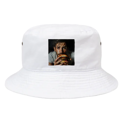 ハンバーガーと男　エンジェル717 2065 Bucket Hat