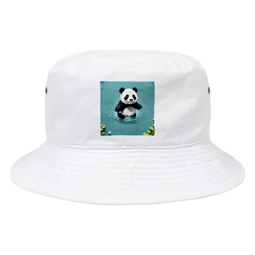 泳ぐパンダ Bucket Hat