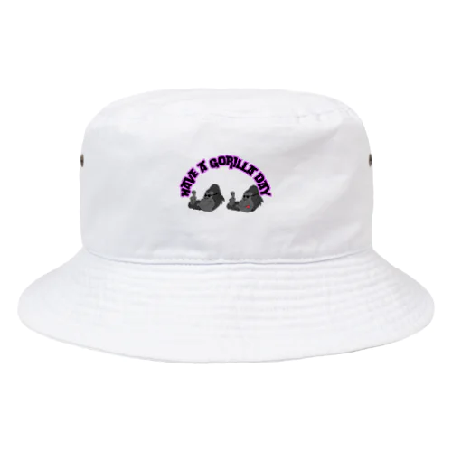 イケてるゴリラのHave a Gorilla day Bucket Hat