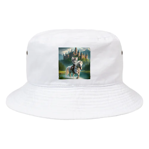 白馬に乗ったネコ王子様2 Bucket Hat