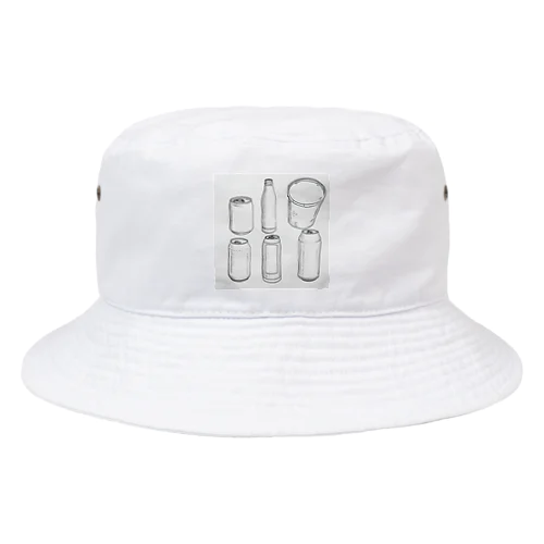 缶　瓶　コップ Bucket Hat