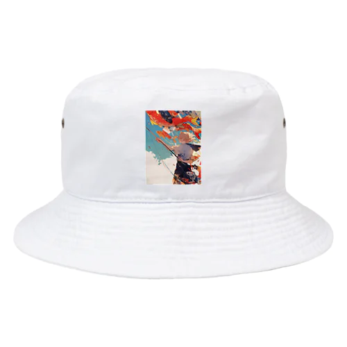 鯉のぼりを操る男の子　ラフルール　1859 Bucket Hat