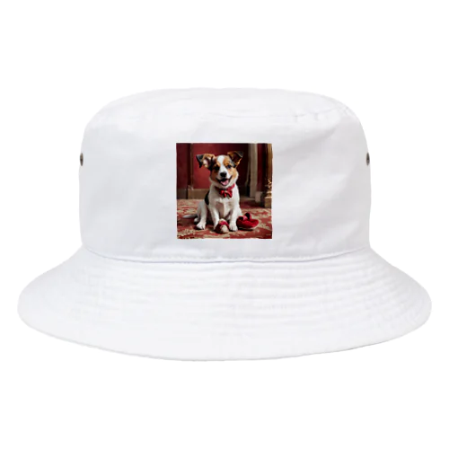 スリッパを持ち出している犬 Bucket Hat