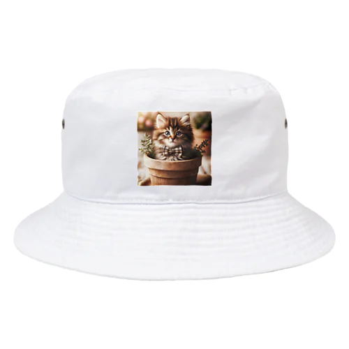 初めて作りました 猫さん Bucket Hat