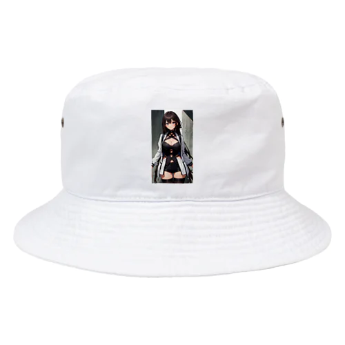 ロングヘアのお姉さん Bucket Hat