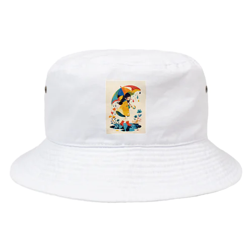 カラフルな雨の日  Hime  2530 Bucket Hat