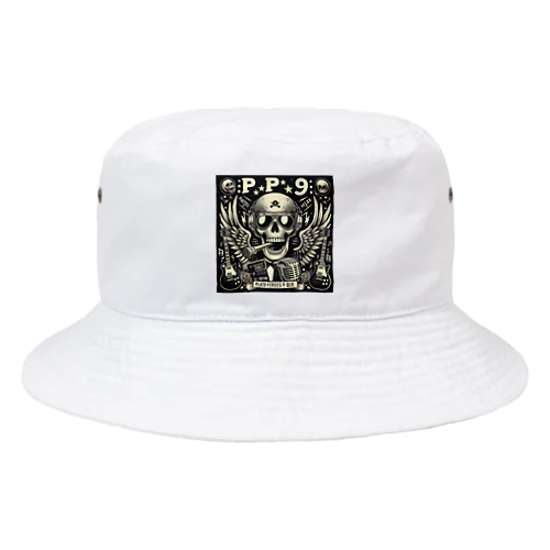 バンド風Tシャツ　髑髏 Bucket Hat