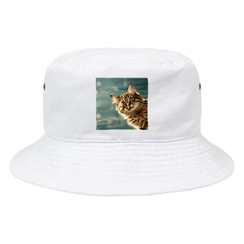 ちらりキャット Bucket Hat