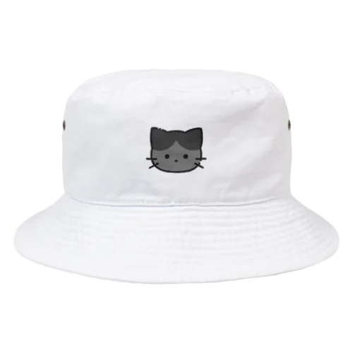 ふわふわ黒ねこ Bucket Hat