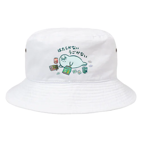 働かないアザラシ Bucket Hat