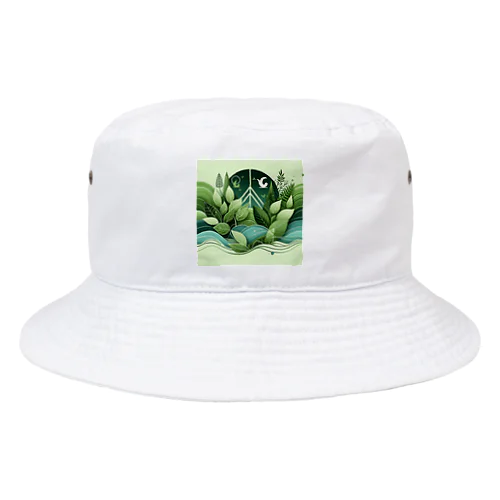 自然との共生 Bucket Hat