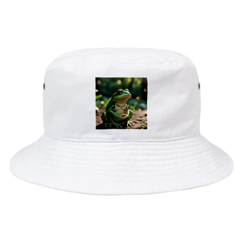 　子供を守るカエル Bucket Hat