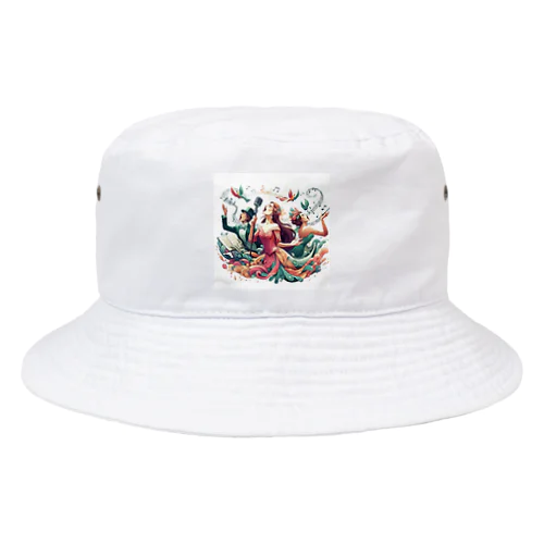 美しい女性がオペラを歌っています Bucket Hat