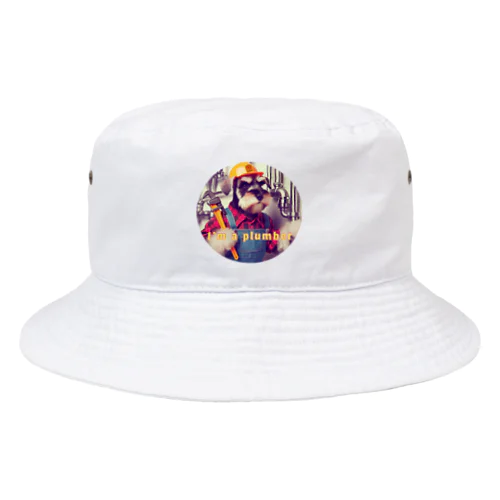 働くワンコ Bucket Hat