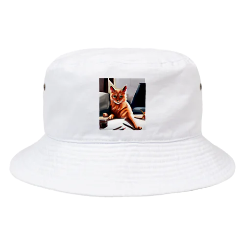 お仕事猫「ブライ」 Bucket Hat