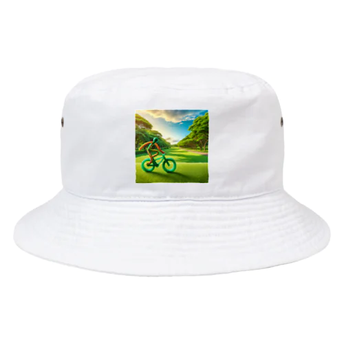 人型輪ゴム【サイクリング】 Bucket Hat
