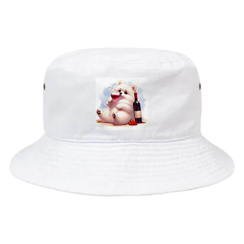 一人飲みポメラニアン Bucket Hat