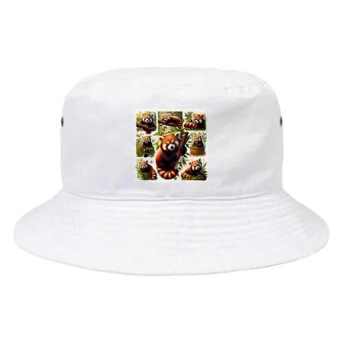 ふわかわレッサーパンダ Bucket Hat