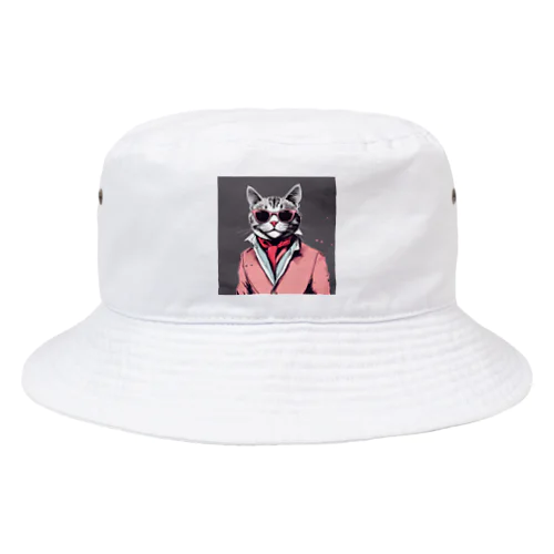 ダンディーねこさん Bucket Hat