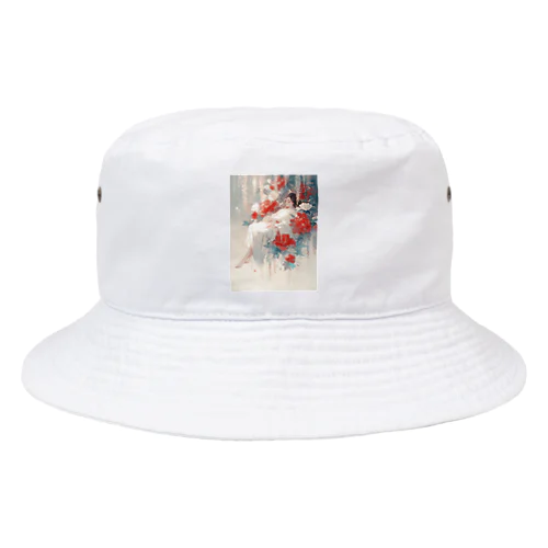 花の空間の中の美女　なでしこ1478 Bucket Hat