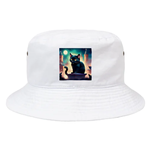 可愛い黒猫が見つめている Bucket Hat