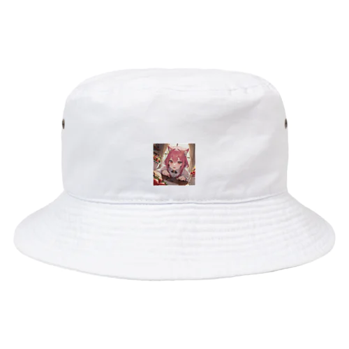 可愛い猫耳のイラストグッズ🐾 Bucket Hat