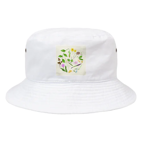 ボタニカル柄 Bucket Hat