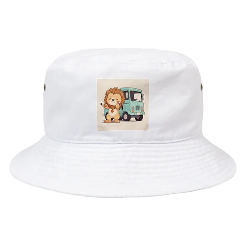 おもちゃのトラックでかわいいライオンに会おう Bucket Hat