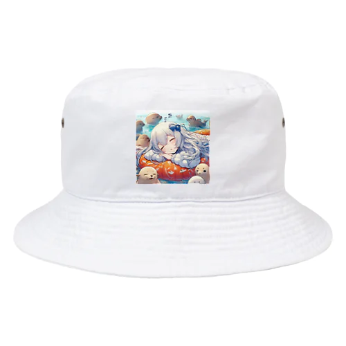 南極でアザラシと夢の中へ Bucket Hat