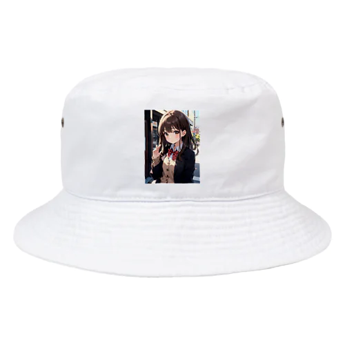 可愛い女の子制服 Bucket Hat