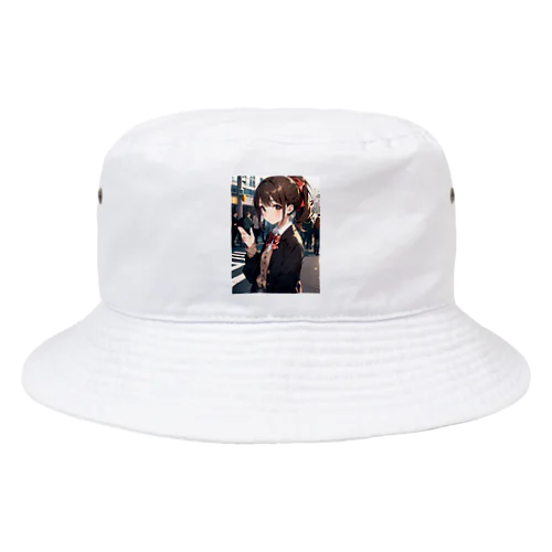 可愛いJKポニーテール Bucket Hat