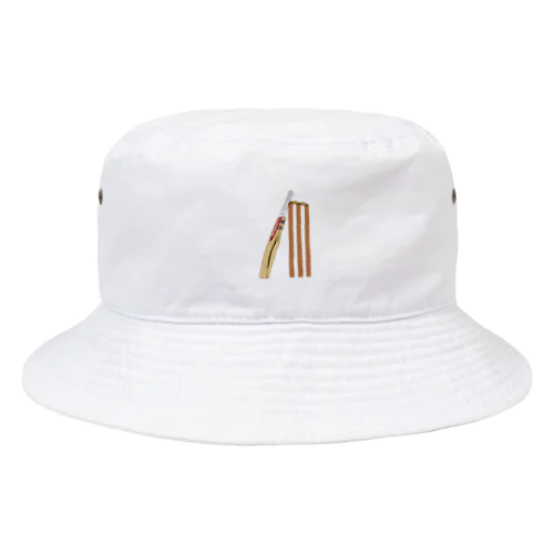 ウィケットとバット Bucket Hat