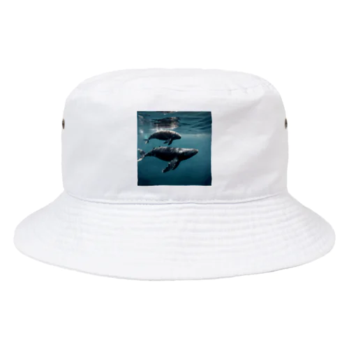 クジラの親子 Bucket Hat