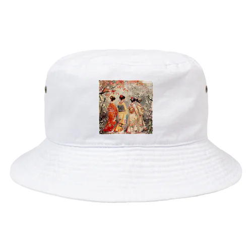 優雅な花見桜の花満開　なでしこ1478 Bucket Hat