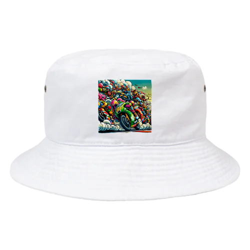 オートバイレース Bucket Hat