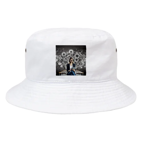 知的で魅力的な女性 Bucket Hat