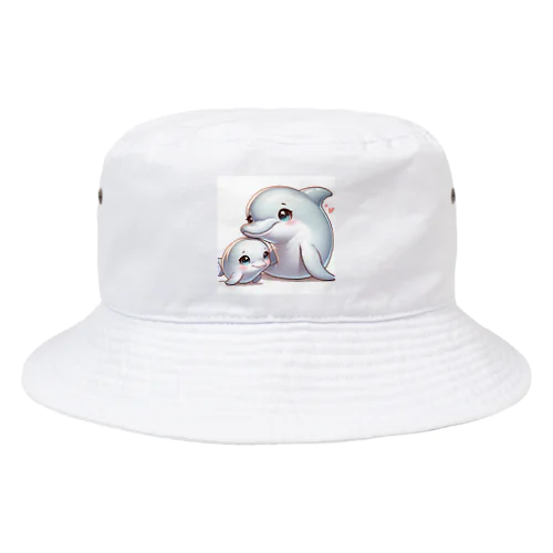 イルカの親子 Bucket Hat