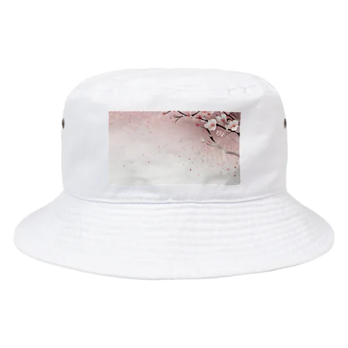 桜ワンポイント Bucket Hat