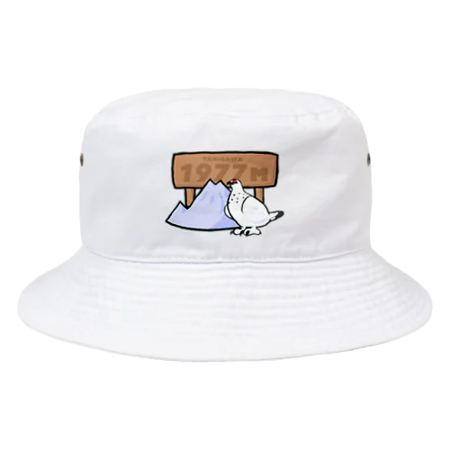 谷川岳とライチョウ Bucket Hat