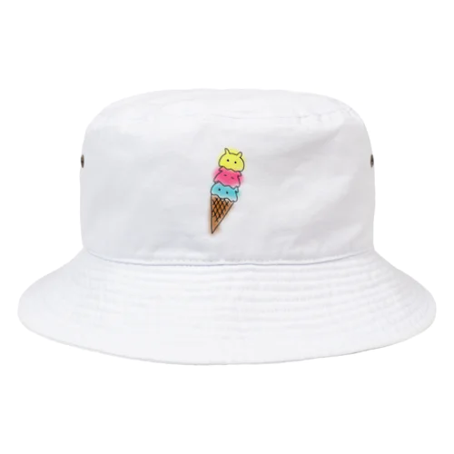 今にも溶けそうなアイス Bucket Hat