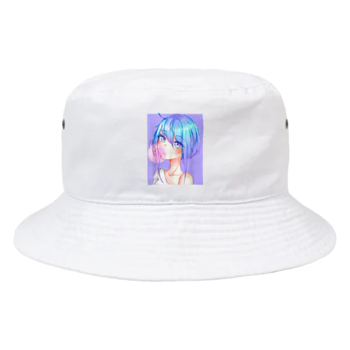 バブルガムを噛むアニメガール 日本の美学 アニメオタク Bucket Hat