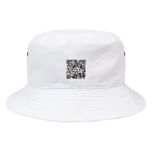 アテしかQR/ブラック Bucket Hat