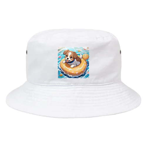 海水浴してるワンコちゃん Bucket Hat