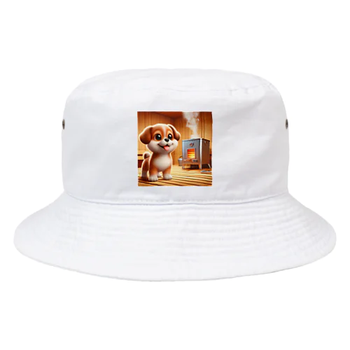 可愛い子犬がサウナでととのう Bucket Hat